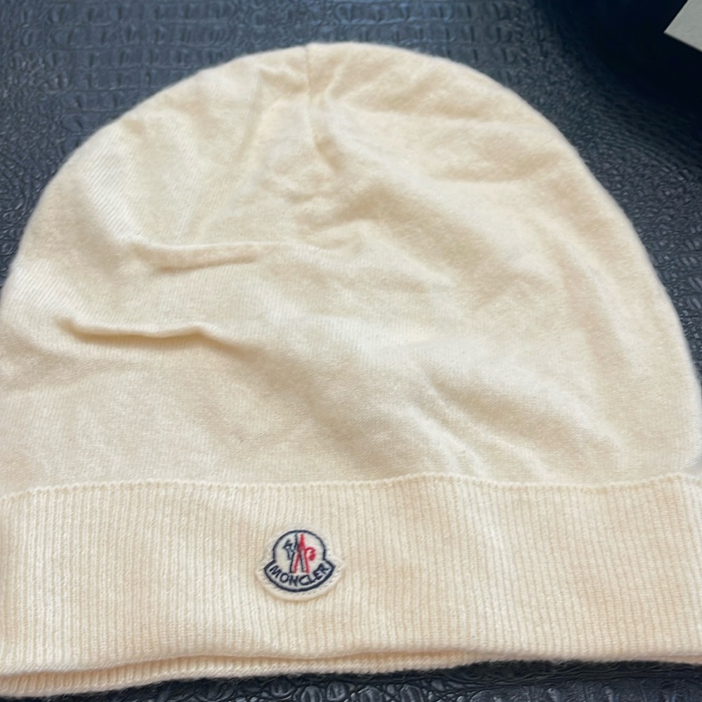 Moncler Hat in Cream Color Beanie